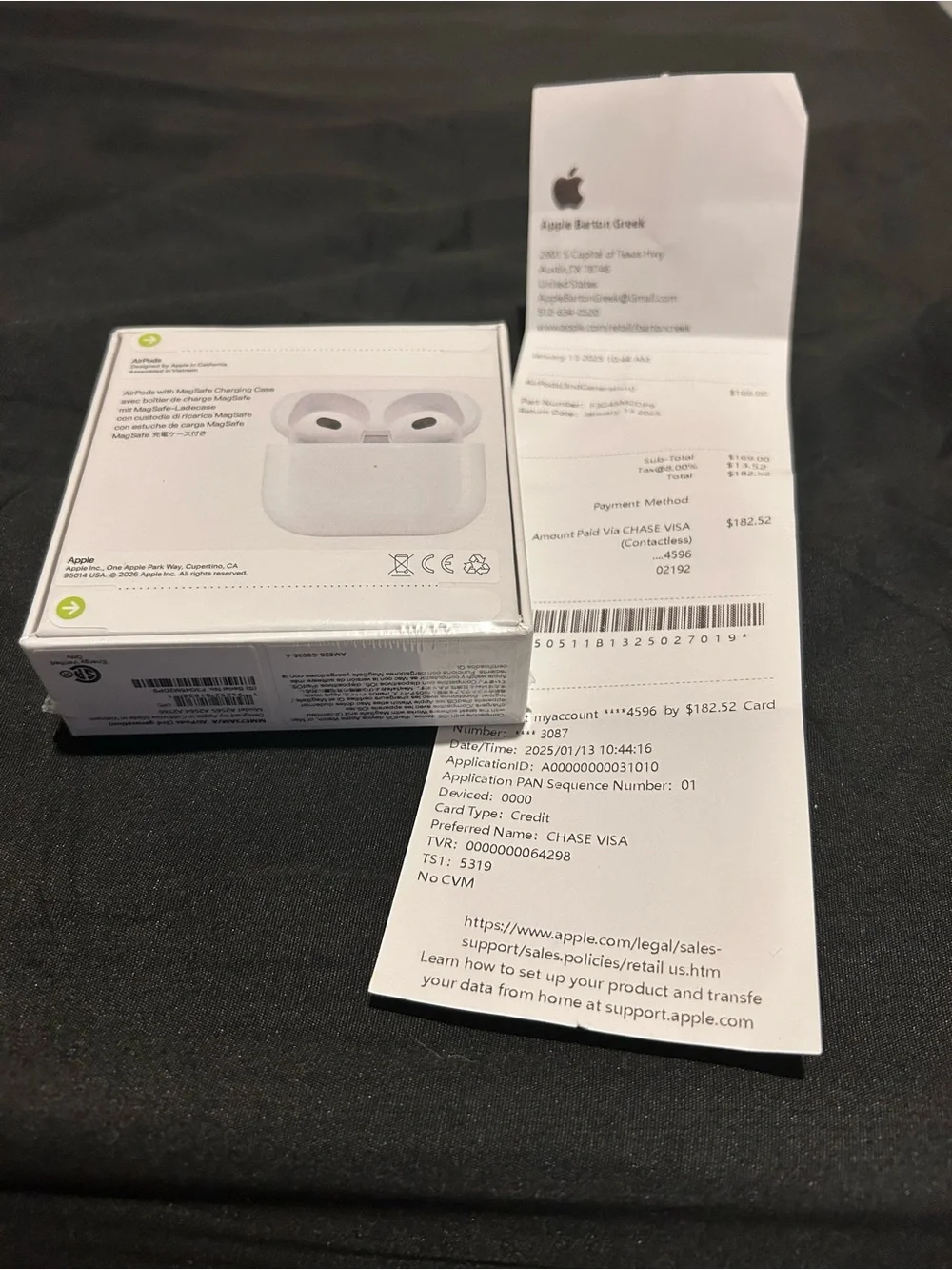 Apple AirPods (3rd Gen) Earbuds with White Charging Case - Apple